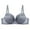 Gray, variant on CLOISE Womens Bras No Underwire Full Support Plus Size Push up Padded No Zipper Comfortable Bras Coffee L-5XL