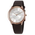 thumbnail image 1 of CALVIN KLEIN Minimal Quartz Silver Dial Men's Leather Watch K3M216G6, 1 of 3