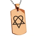 thumbnail image 4 of Tioneer Stainless Steel Heartagram Engraved Dog Tag Pendant Necklace, 4 of 4