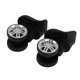 thumbnail image 3 of Trunas de Carcasa de Equipaje, Ruedas de Maleta Resistencia Al DESGASTA ENSTALACIONA FÁCL MATERIAL ABS 1 PAR CON TORNILOS PARA CAJAS DE VIAJE DE TRANVÍA, 3 of 7