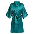 thumbnail image 4 of JOANKDMI Kids Silky Satin Robes for Girls Kimono Bathrobe Sleepwear Comfy Spa Robe with Sash Tie Casual Loungewear Nightwear for Getting Ready Bridal Party Slumber Party, 4 of 8
