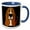 Blue/White, variant on 3drose, Cute Funny Basset Hound Puppy Dog Face Cartoon, 11oz Mug