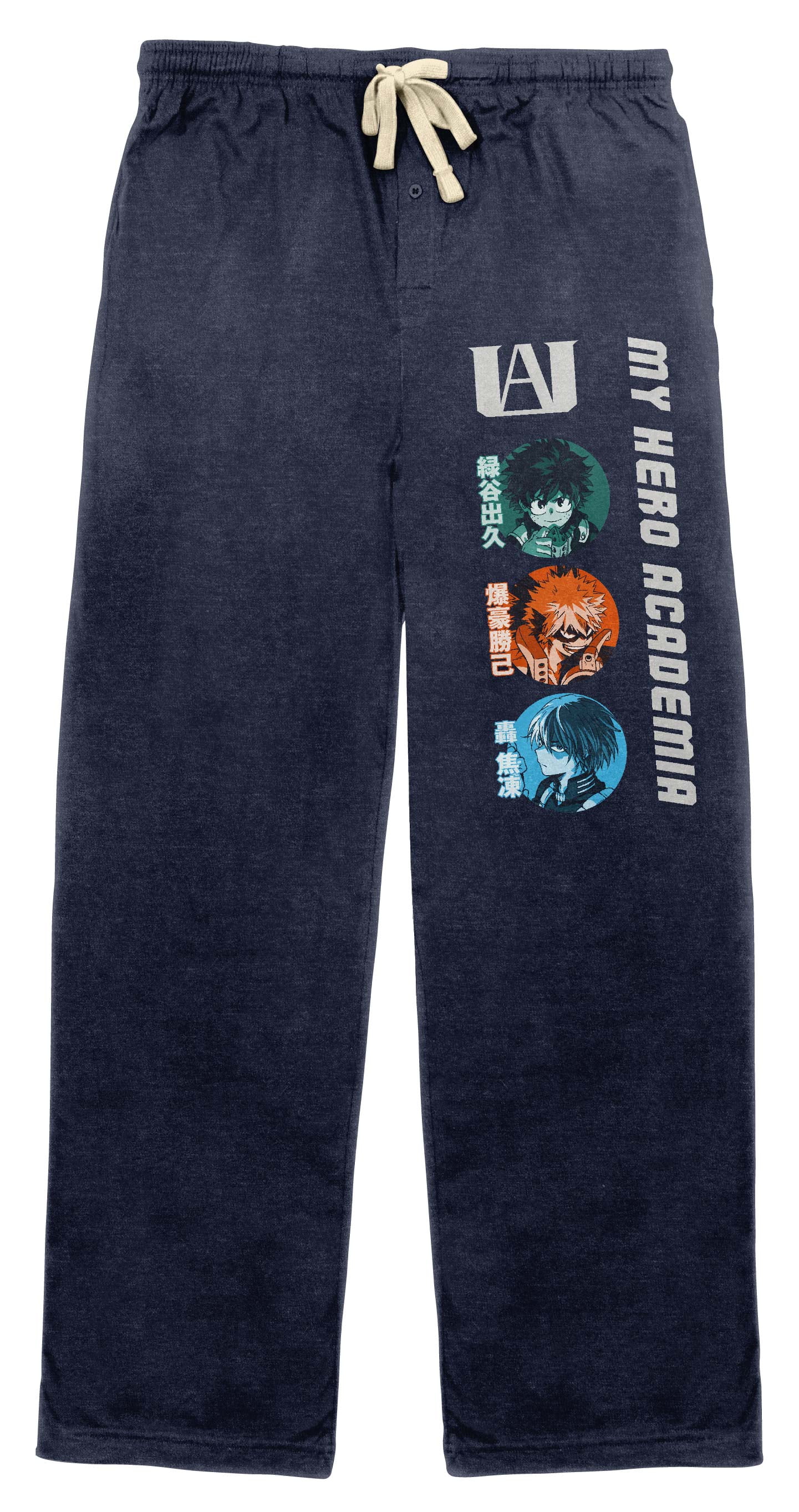 My Hero Academia Character Panels Men’s Navy Sleep Pajama Pants3XL