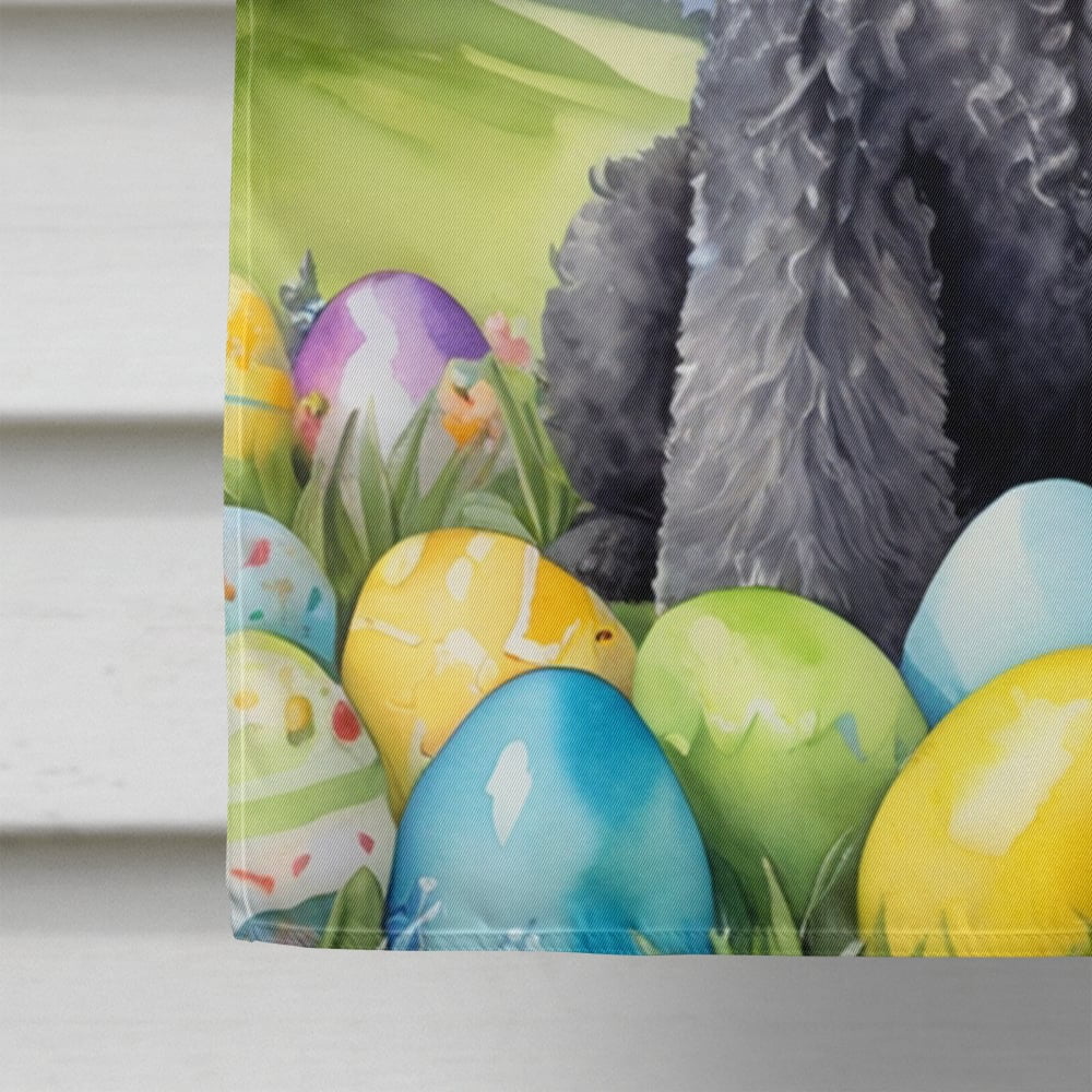 Kerry Blue Terrier Easter Egg Hunt House Flag 28 in x 40 in