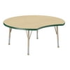 48in Crescent Premium Thermo-Fused Adjustable Activity Table Maple/Green/Sand - Toddler Ball