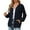 Navy, variant on Ediodpoh Women's Autumn Winter Loose Long Sleeve Hooded Zipper Cardigan for Women Pocket Sweater Navy XL
