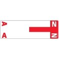 thumbnail image 1 of Smead Étiquettes à Code Couleur AlphaZ NCC, Lettres A&N, Rouge, 100 Étiquettes par Pack (67152), 1 of 1