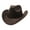 Brown, variant on TELOLY Mens Cowboy Hat,Strong Personality Bucket Hats for Woman,Fashion Pioneer Womens Hats,Brown