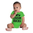 thumbnail image 4 of My Cousin Rocks Family Musician Romper Boys or Girls Infant Baby Brisco Brands NB, 4 of 6