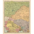 thumbnail image 2 of Streit 26x31 Black Ornate Wood Framed with Double Matting Museum Art Print Titled - Asia Russia India Mongolia Tibet - Streit 1913, 2 of 4