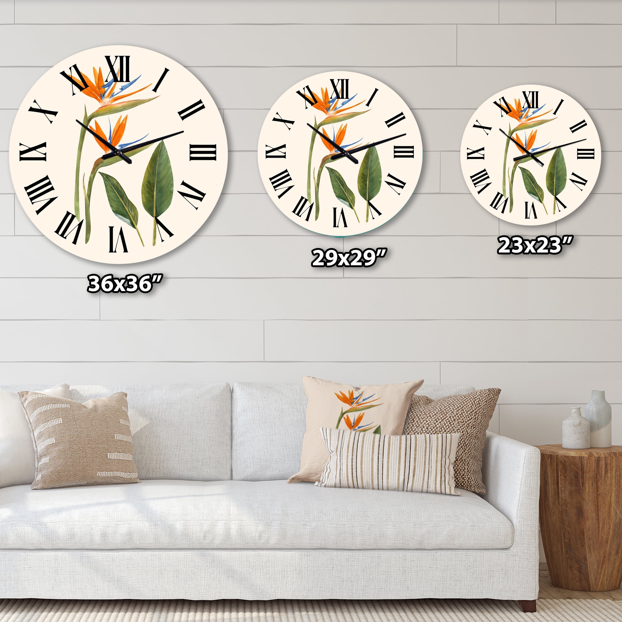 Designart 1 in Quartz Traditional Wall Clock