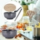 thumbnail image 4 of Round Noodles Tableware Food Containers Japanese Style Stackable Wooden Lid Dinnerware 1500ml Porcelain Ramen For Rice Udon Gris Baoblaze tazón de fideos, 4 of 5