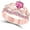 Rose, variant on 14K Rose Gold-Plated Crown Design Claddagh Bridal Set 1 CT Heart-Cut Pink Sapphire Engagement Ring with Curved Wedding Band 925 Sterling Silver Anniversary Gift For Women