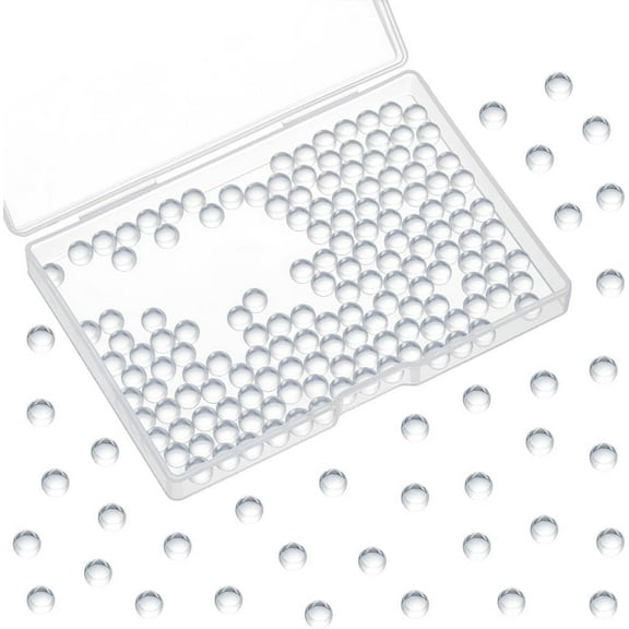 500 Pcs Glass Quartz Beads 6mm Natural Stone Round Beads Clear Charm Smooth Beads for DIY Jewelry Making Home Decorations