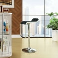 thumbnail image 4 of Modern Contemporary Kitchen Bar Stools Set of Two Black, 4 of 4