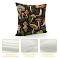 thumbnail image 4 of JEUXUS  Botanical Forest Mushroom Soft Throw Pillow Cover, Colorful Toadstool Mushroom Decorative Pillowcase, Cottagecore Mushroom Farmhouse Decor Decorations for Sofa Living Room, 4 of 5