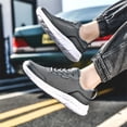 thumbnail image 4 of Vedolay Platform Sneakers Flats Shoes for Work Elegant Casual Walking Summer Shoes,Dark Gray 9, 4 of 5