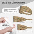 thumbnail image 2 of Stamp Pattern france Headbands for Women Men, Workout Elastic Sweat Band for Yoga Running Cycling Gym Exercise Non Slip Head Bands for Women's Hair, 2 of 5