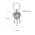 thumbnail image 2 of Customize Crystal Heart Dreamcather Memorial Urn Keychain for Ashes of Loved One Ash Holder Keyring Cremation Jewelry for Ashes, 2 of 5