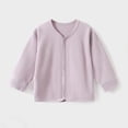 thumbnail image 7 of Annhoo Comfortable Lightweight Tops for Kids Solid Color Crewneck Ribbed Button Down Shirts Casual Fashion Clothes, 7 of 7