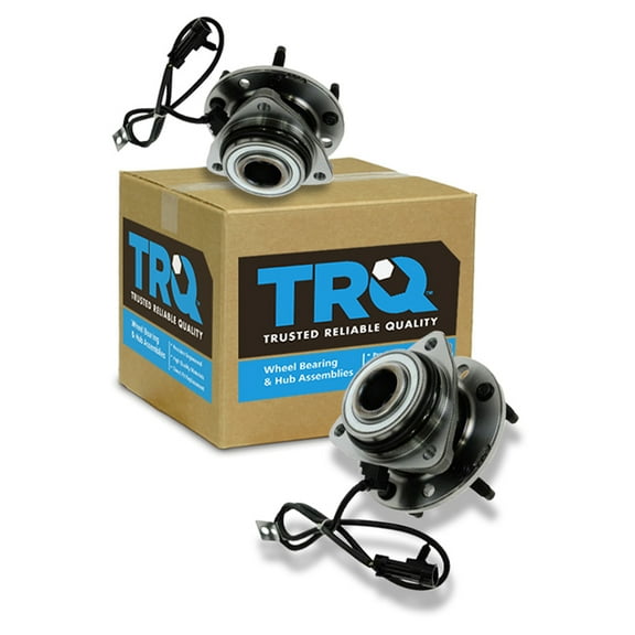 TRQ Front Wheel Hubs & Bearings Pair for 97-05 Chevy S10 Blazer Jimmy BHA50029