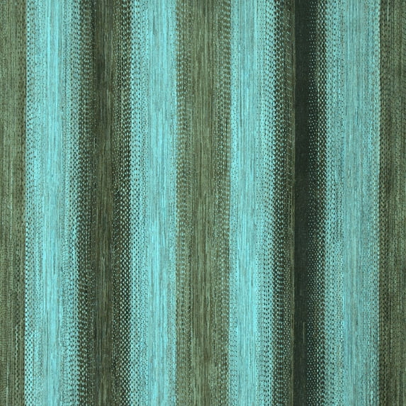 Ahgly Company Indoor Square Abstract Light Blue Modern Area Rugs, 6' Square