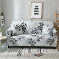 thumbnail image 2 of leaves pattern Sofa Cover Slipcovers Elastic All-inclusive Couch Case for L Shape Sofa Loveseat Chair L-Style Sofa Case, 2 of 7