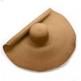 thumbnail image 4 of Delayuji Straw hat Women Oversized Wide Brim Foldable Chin Strap Windproof UV Protection Sweat Wicking Beach hat Hiking Sun Hats Fisherman Summer Hat, 4 of 4