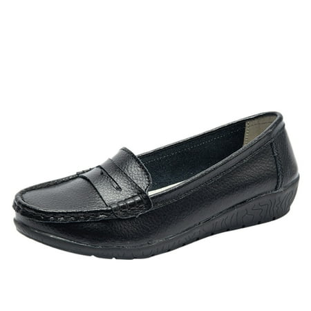 KELINFONG Womens Slip on Loafers Casual Work Shoes Boat Shoes Comfort Dress Driving Walking Shoes