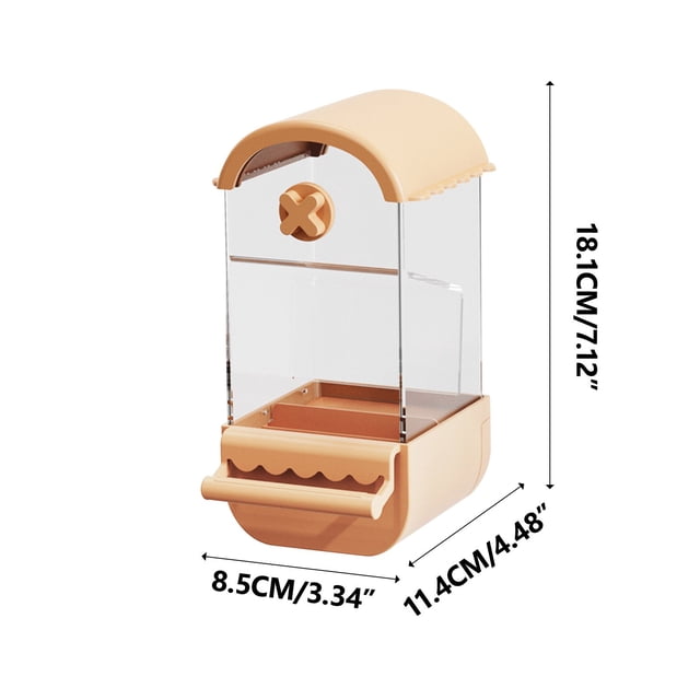 Ohufall Automatic Outdoor Bird Feeder Anti-Scattering Anti-Splashing Bird Feeding Bowl Bird Supplies With Timer Function