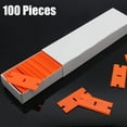 thumbnail image 4 of 100pcs Plastic Razor Blades, Double Edged Plastic Scraper Blades Replacement for Plastic Razor Scraper Tool for Decals, Adhesive Labels, Stickers Removing Cleaning, 4 of 5