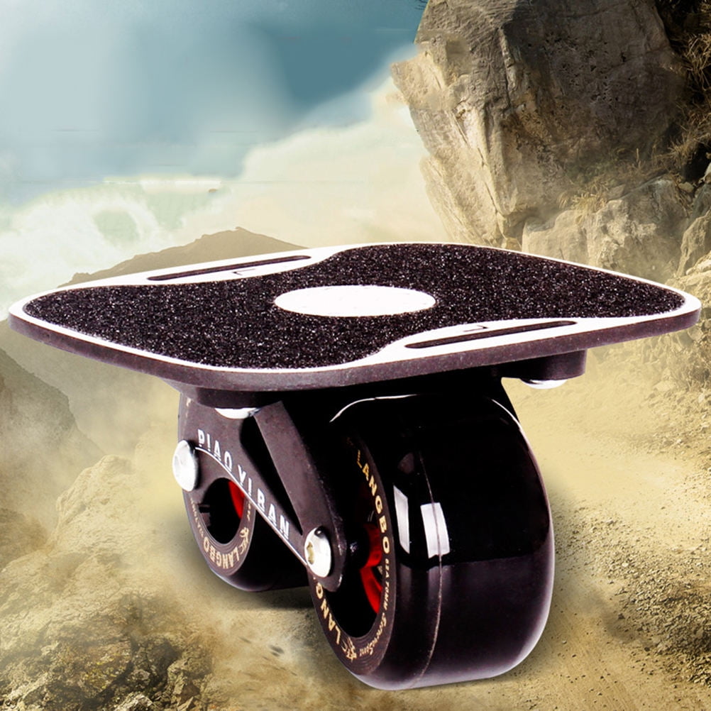 Razor RipStik Caster Board - Black/Pizza, 2 Wheeled Skateboard
