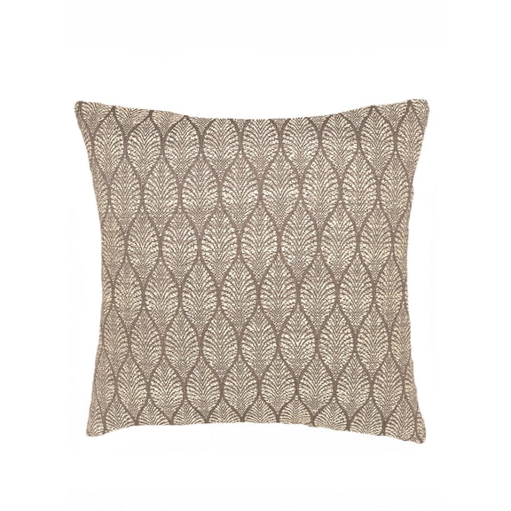 Summer Flora Mocha Indoor Outdoor Pillow 20x20