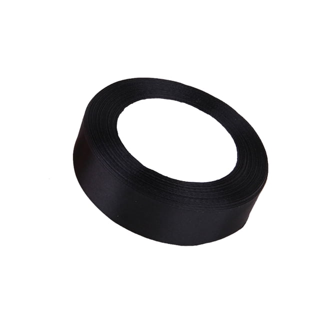 Gift Ribbon Wedding Decorations Clothes Making Supply texture; which can serve DIY Craft Accessories Light-weight Polyester Ribbons for Ornaments Black 39