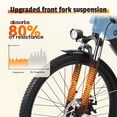 thumbnail image 3 of ESKUTE C200 Electric Bike for Adults, 1300W Peak Power Ebike, 28MPH Step-Thru E-Bicycle with 840Wh Removable Battery, Up to 70 Miles, 26" Tires, 7 Speed Adjustable Stem,Blue, UL2849, 3 of 9