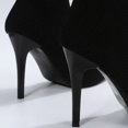 thumbnail image 4 of NECHOLOGY Botas Mujer Adulto Femenino Zapatos Botines para mujer Botas de punto transpirables de color sólido a la para mujer Botas de tacón con punta estrecha (Black, 7.5), 4 of 6