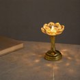 thumbnail image 7 of Lotus LED Candle, Flameless Flower Light, a Faceted Bloom Mounted on a Metallic-look Stem Across Dining Tables Mantels Shelves, Decorative Tabletop Lamp for Weddings Dinners, 7 of 7