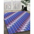 thumbnail image 3 of Ahgly Company Machine Washable Indoor Round Transitional Purple Amethyst Purple Area Rugs, 3' Round, 3 of 7