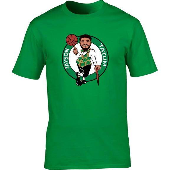 Green Jayson Tatum Celtics Cartoon Logo Shirt T-Shirt