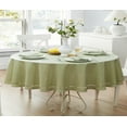 thumbnail image 5 of Newbridge Provence Lattice Cutwork Solid Color Textured Fabric Napkins, Set of 4 Napkins, Sage Green, 5 of 9