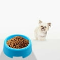thumbnail image 4 of Pet Supplies Small Round Pet Bowl Set Lightweight Affordable Cat Dog Food Dishes Ideal for Feeding in Blue White, 4 of 5