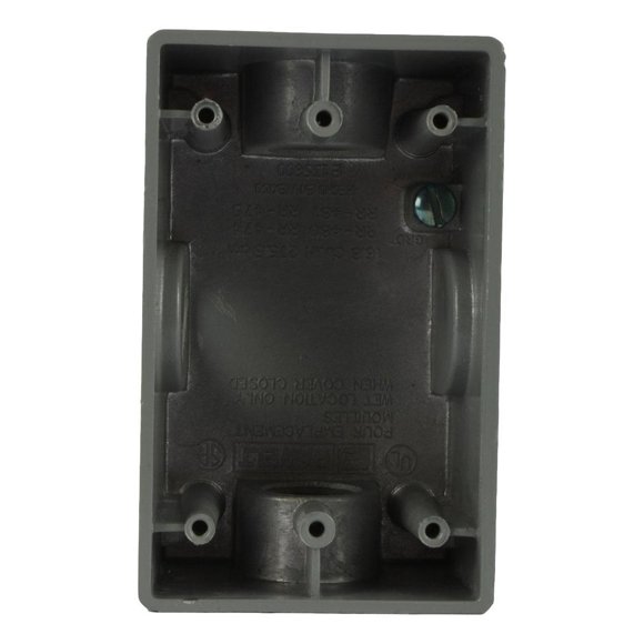Caja Rectangular Rawelt 3/4" Para Tubo Conduit