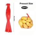 thumbnail image 4 of 100 reusable 20 inch plastic mesh bags for agricultural products, seafood steaming bags, bags for crabs, clams, crayfish, and bags for storing potatoes and onions, 4 of 7