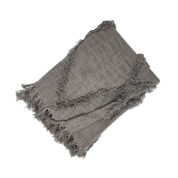 Farmhouse Living Aspen Diamond Tufted Fringe Throw Blanket