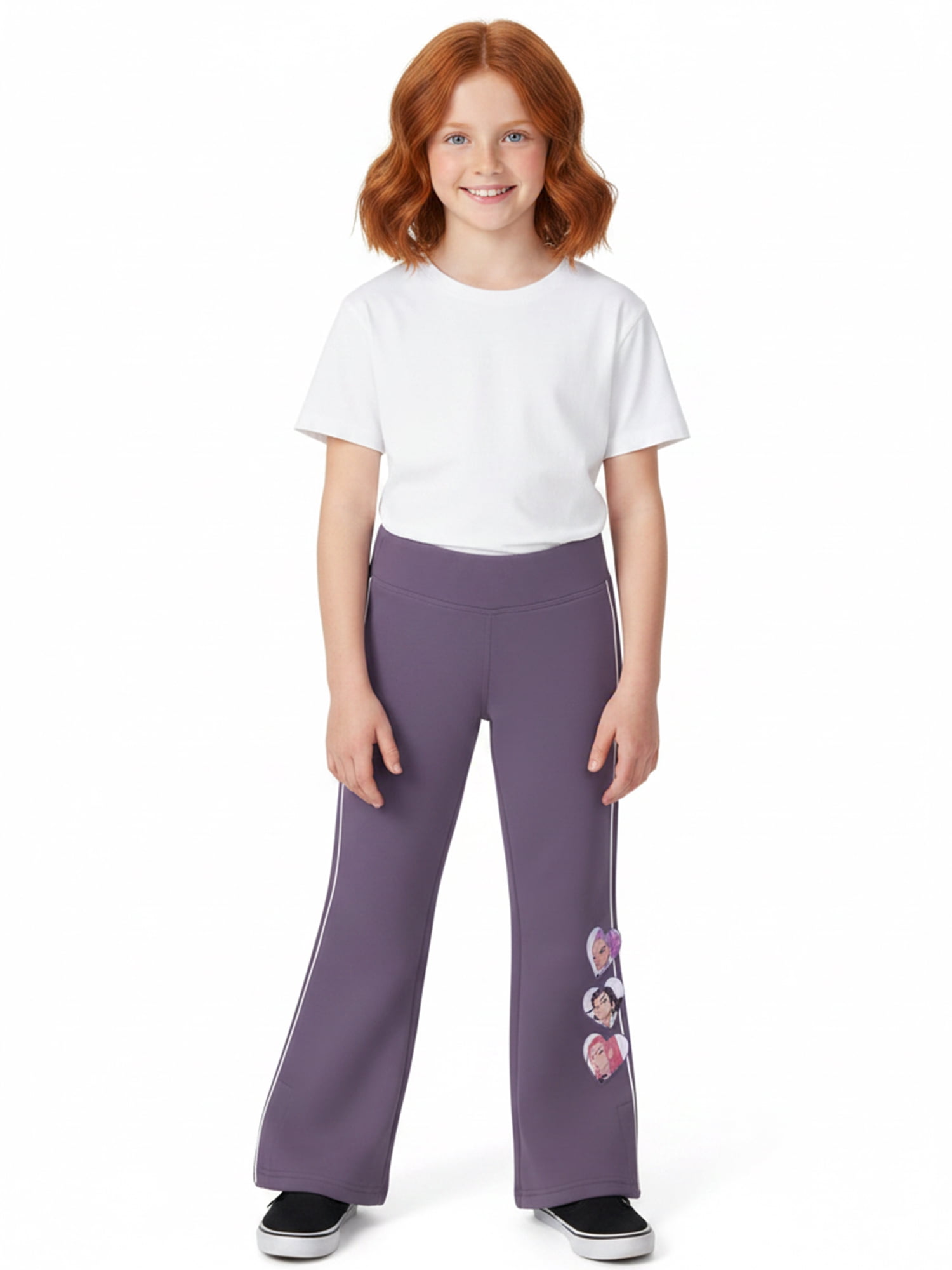 K-Pop Demon Hunters, Girls' & Big Girls' Graphic Sweatpants, Super Cute Trio, Sizes 4-16