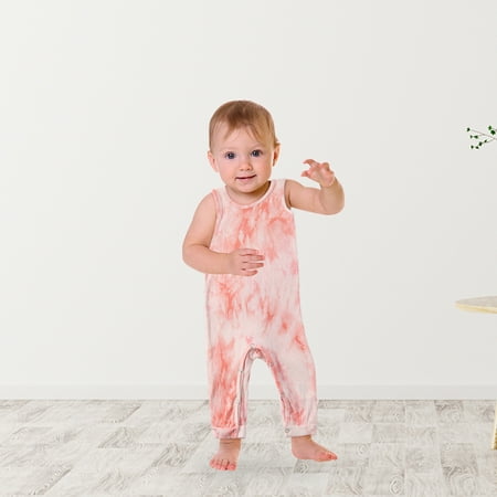 

Parent-child Summer Fashion Tie-dye Gradient Color Cotton Beach Sleeveless Dress Mother-daughter Suit Baby