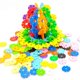 thumbnail image 1 of Thickened Piecing Plastic Snowflake Blocks Toys Children Early Education Toys Colorful Macaron Specifications Blocks, 1 of 5