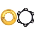 thumbnail image 2 of Cycling Disc Brake Adapter,High Strength Aluminum Alloy 6 Bolts Center Lock Adapter Disc Brake Rotor Conversion  Cycling Accessory, 2 of 7