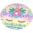 thumbnail image 2 of Easter Eggs Colorful Flowers 36 Inch Christmas Tree Skirt Round Winter Snow Suitable for Christmas Xmas Halloween Holiday Party Decor Decoration Occasion, 2 of 6