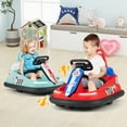 thumbnail image 2 of Costway Auto Tamponneuse Électrique 6 V pour Enfants avec Rotation à 360° Moteurs Doubles 2 Vitesses Rouge, 2 of 10